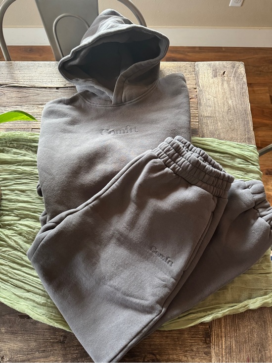 Comfrt Other - Comfit Women's Gray Track Joggers - Relaxed Fleece Jogger set
